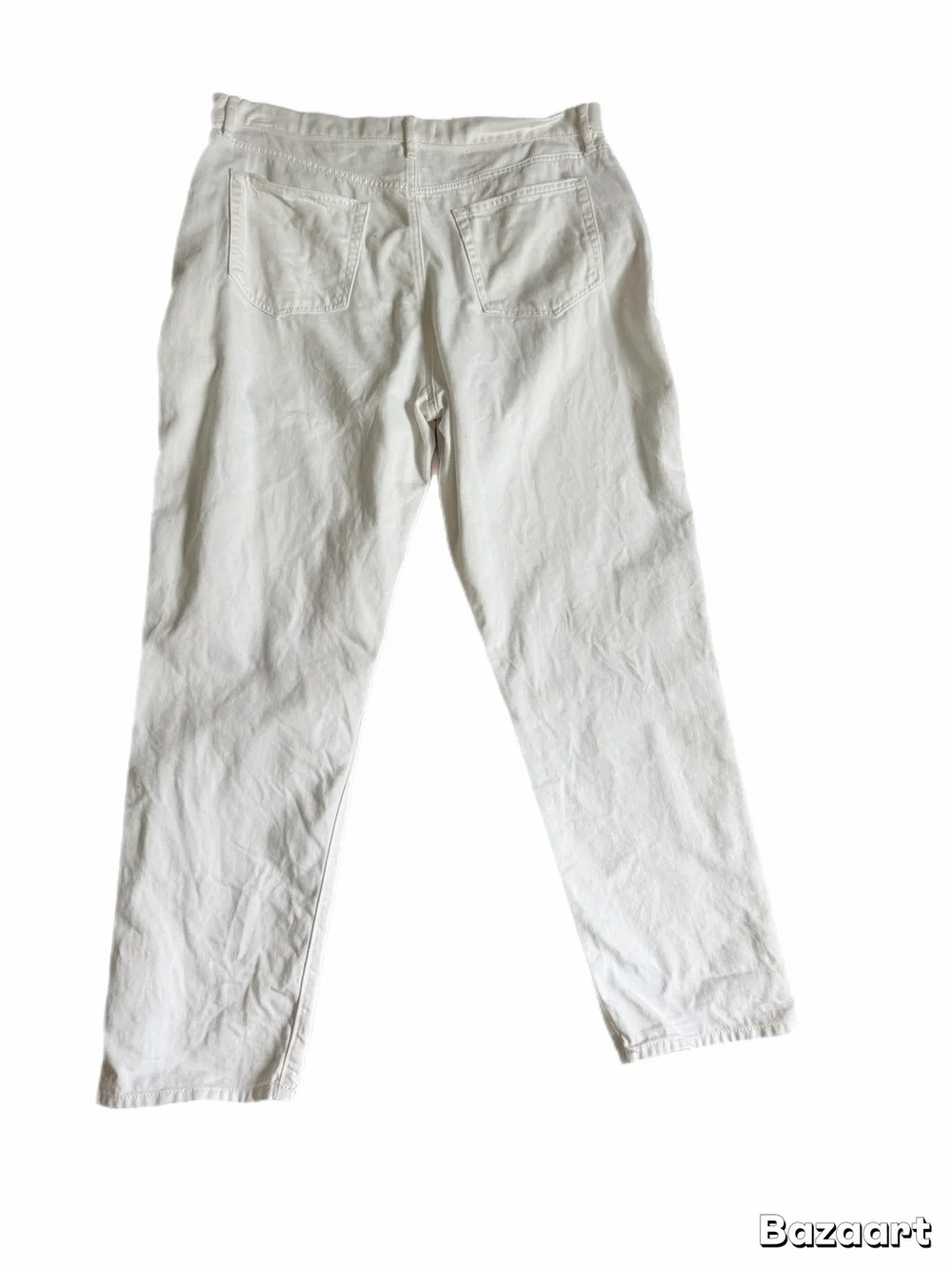 Loft White Distressed Straight Leg Jeans Women’s Size 14 Casual Denim Pants